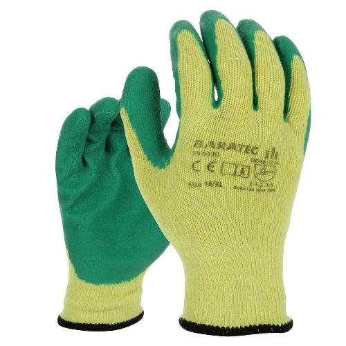 12 x Baratec Protective Latex Gripper Glove - Wet & Dry Conditions - Image 2