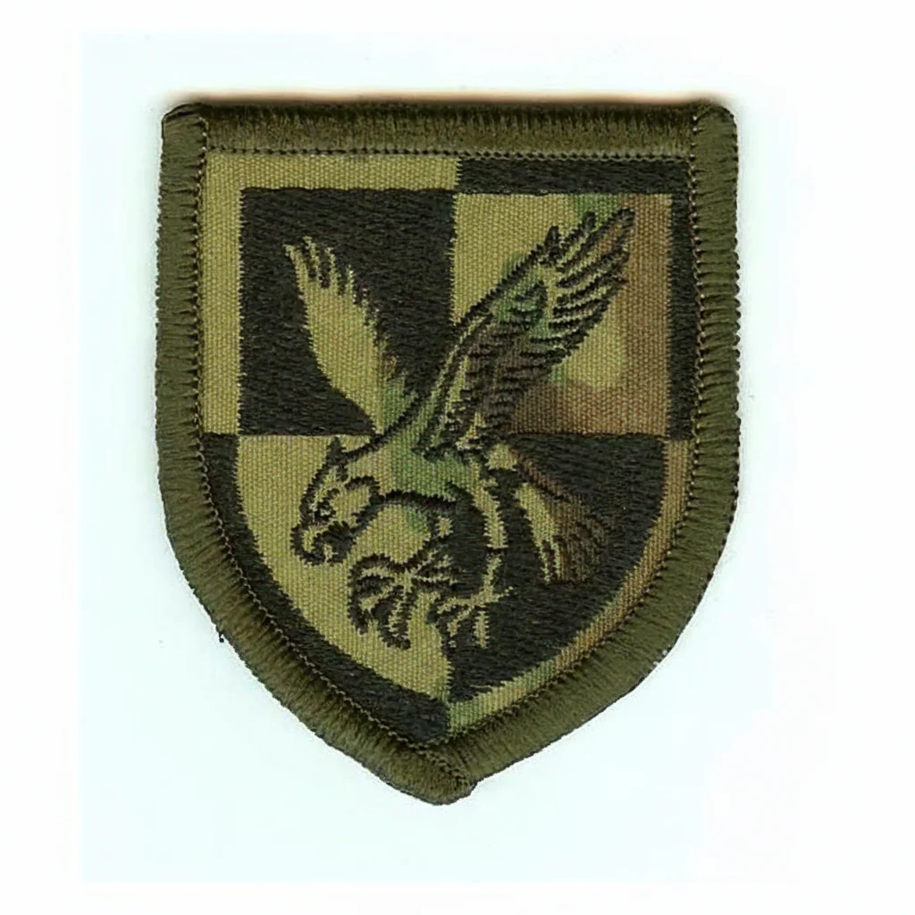 16 Air Assault Brigade Patch TRF – Black on Multicam® (Hook & Loop)