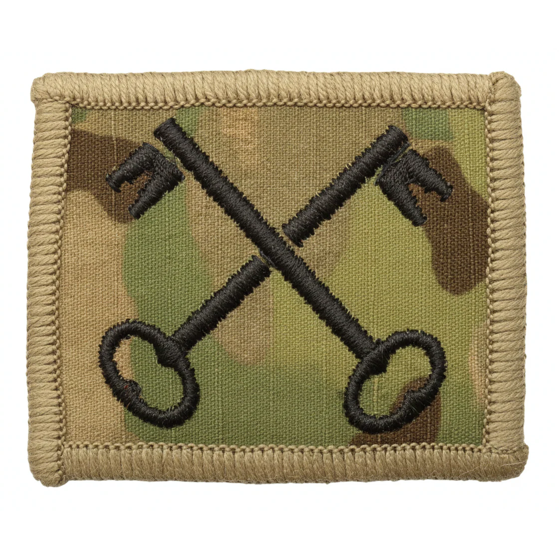 2nd Signal Regiment TRF Patch – Black on Multicam® (Hook & Loop)