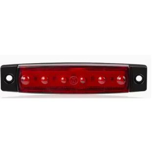 3.8-Inch Red LED Marker Light - 12V/24V for Military Vehicles & Trucks