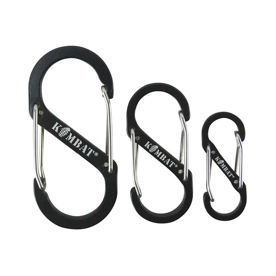 3pk 'S' type Carabiners