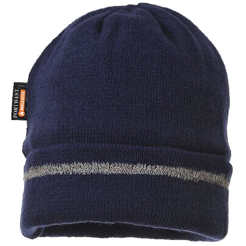 Adults Portwest Reflective Trim Knit Hat - Image 3