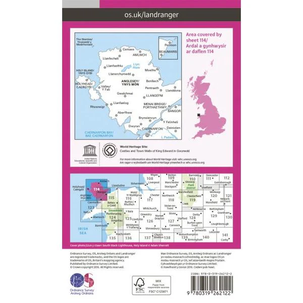 Anglesey/Ynys Mon OS Landranger 114 - Image 2