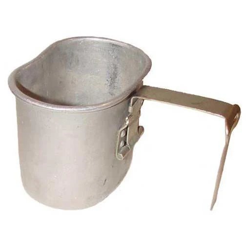 Genuine US / Belgian M-1910 Style Aluminium Mug - Grade A Used