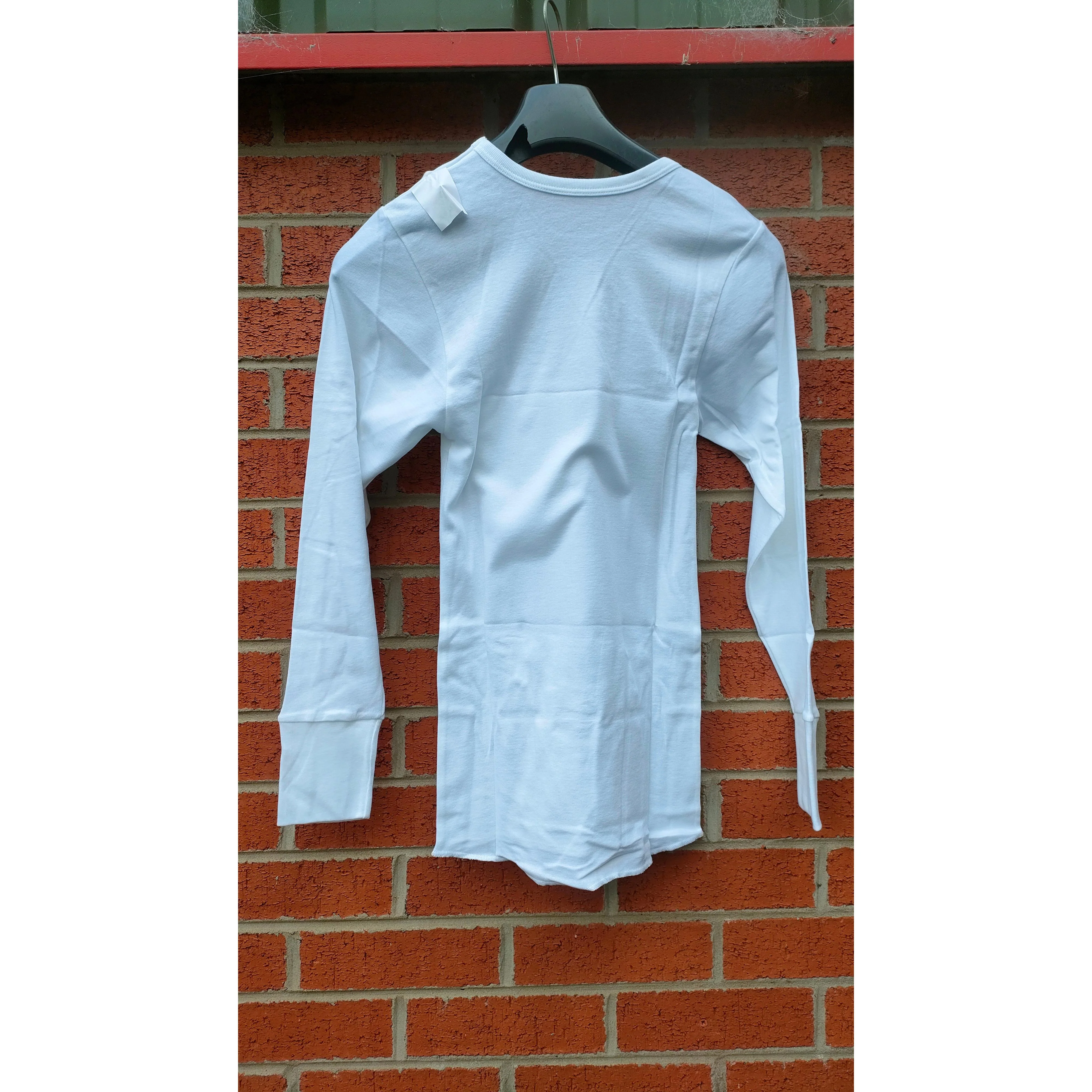 British Army Aircrew Deadstock White Long sleeve Vest / T'shirt - Image 2