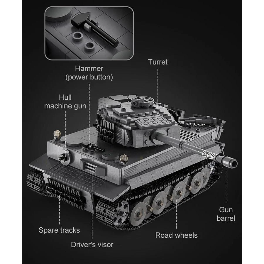 C61071W - Tiger Tank Remote Control / Blocks - Image 3