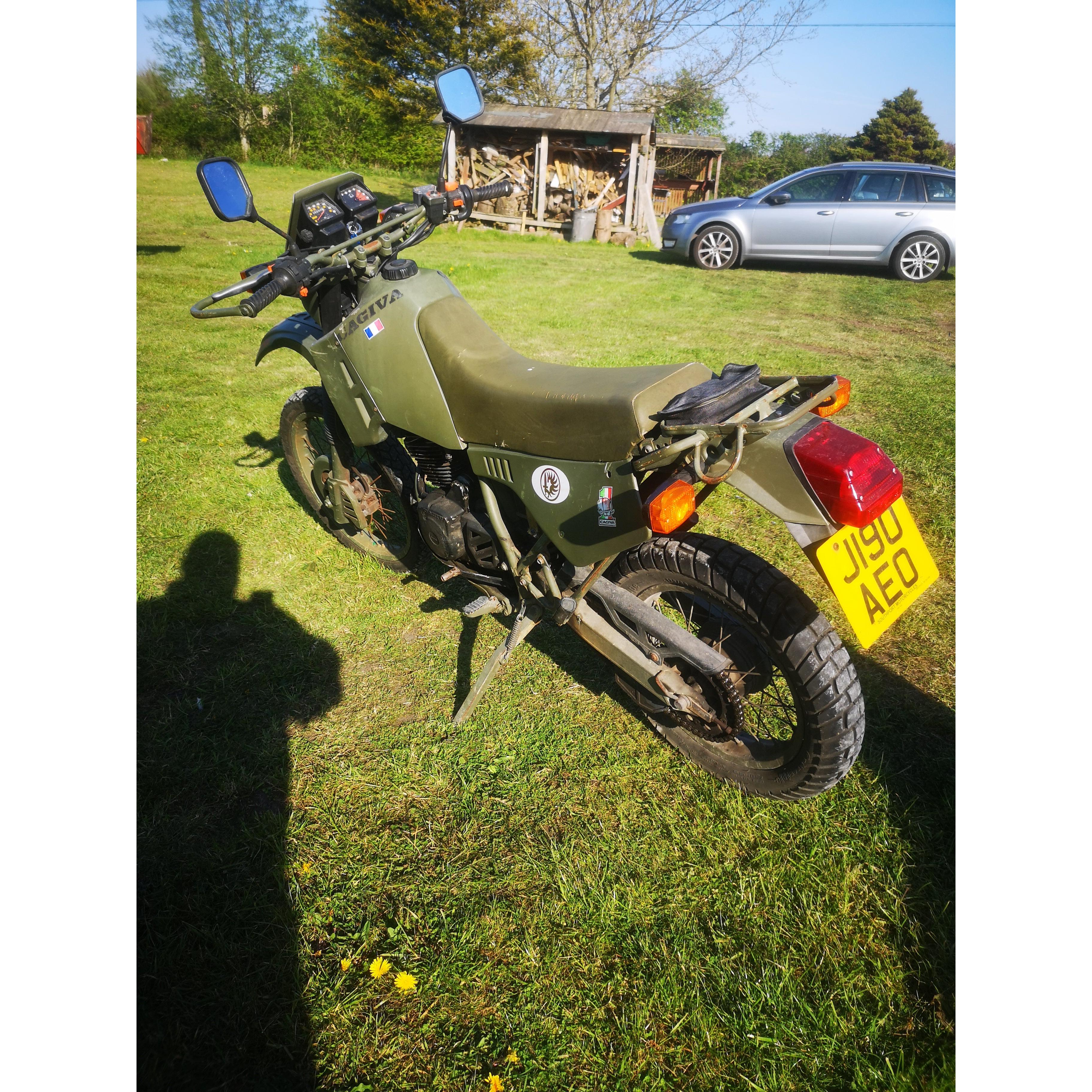 Cagiva w12 T4E Ex French army Motorcycle - Image 3