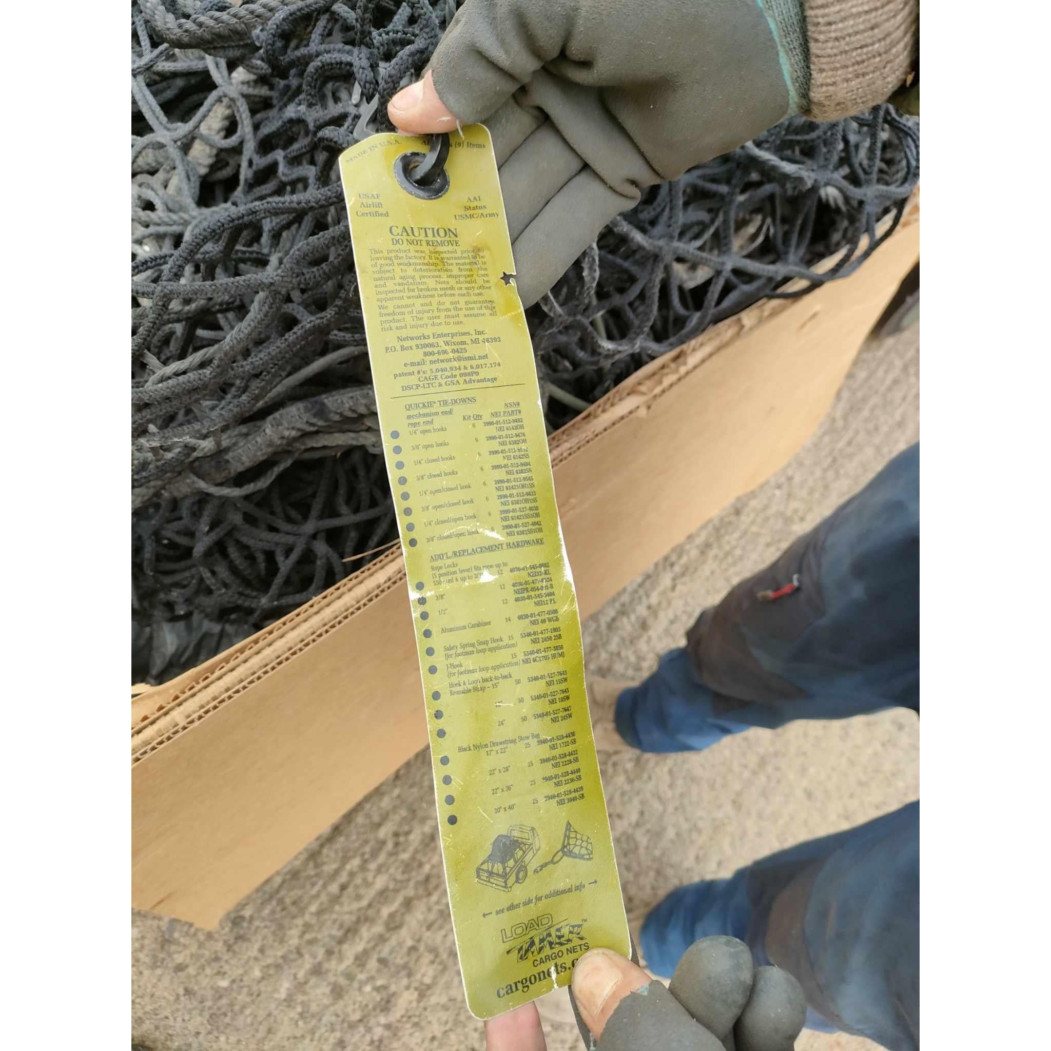 Ex-MOD Load Tamer Cargo Net - Image 2