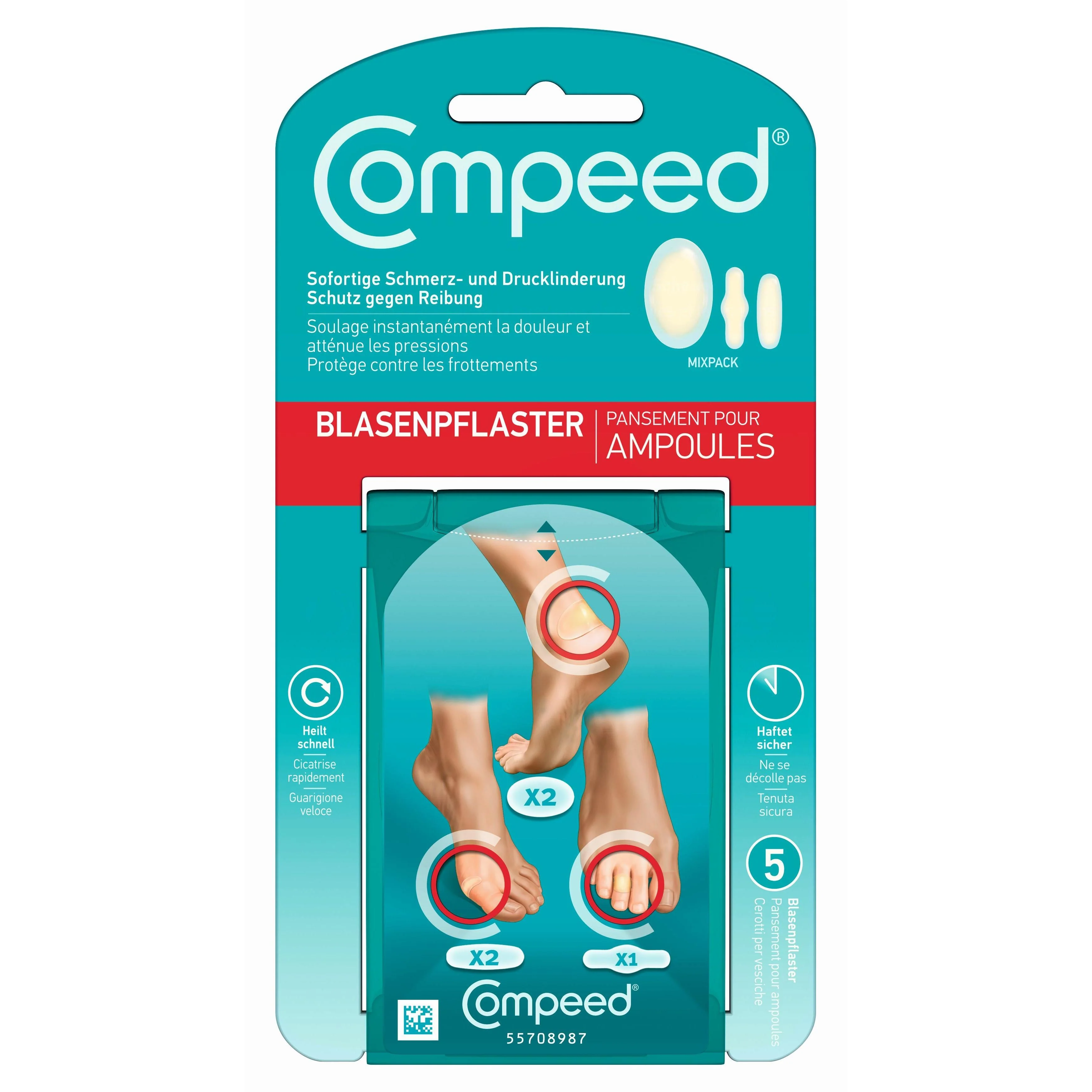 Compeed Blister Plaster - Mixed 5 Pack