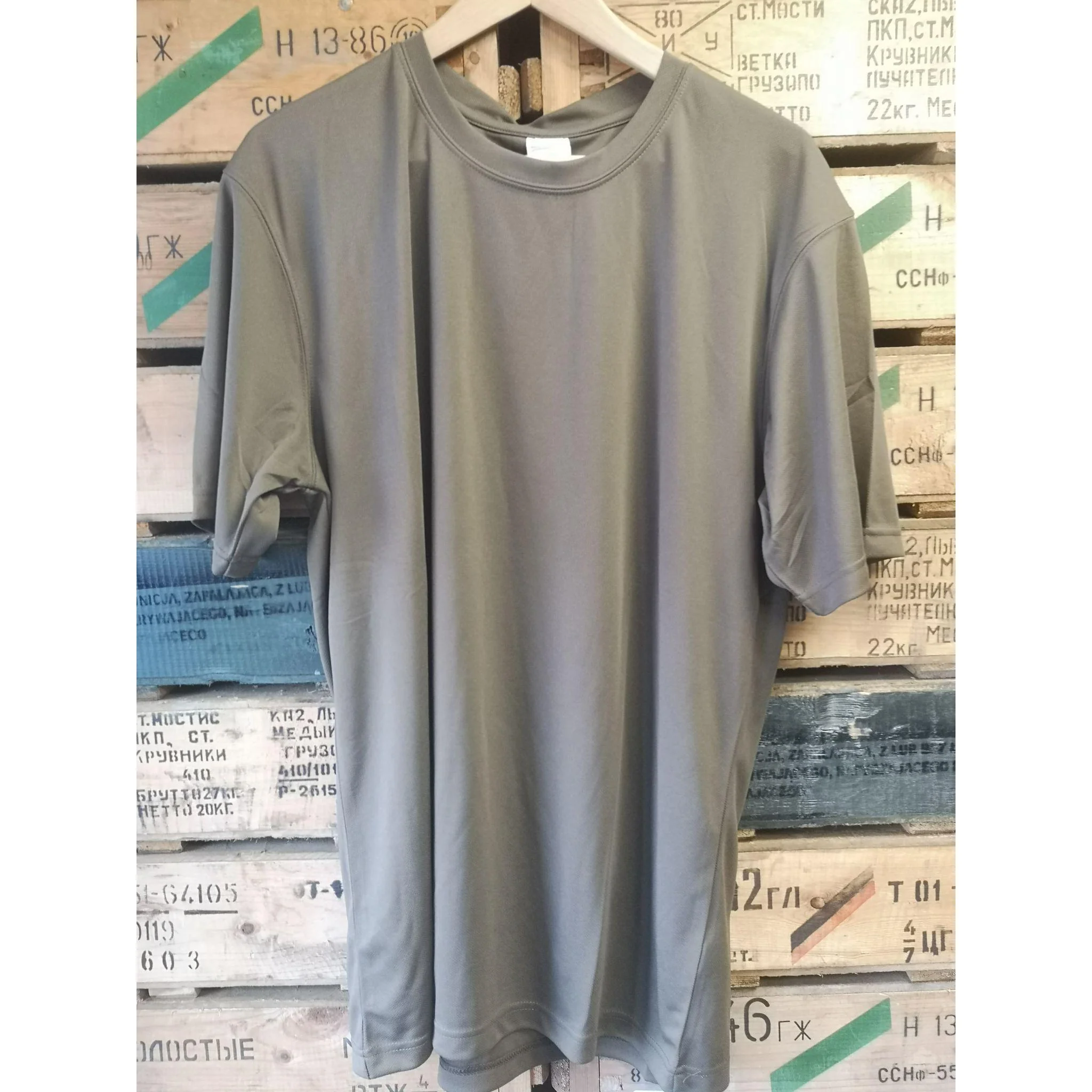 PCS Dark Olive Cool Wick t shirt NEW - Image 2