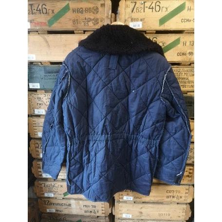 Hungarian Army Quilted Liner with Collar - Blue - Image 2