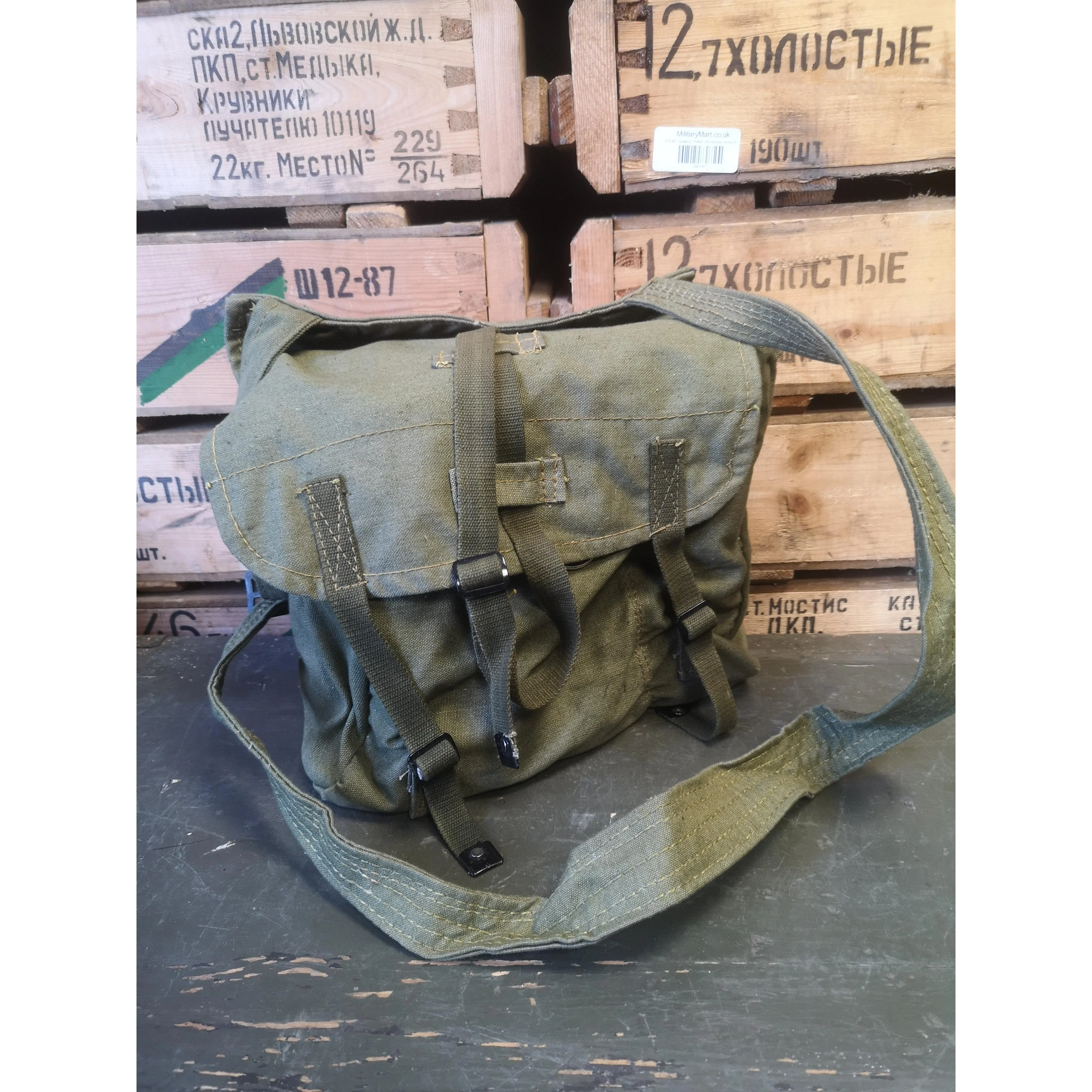 Romanian RSR Army Vintage Bread Bag - Image 2