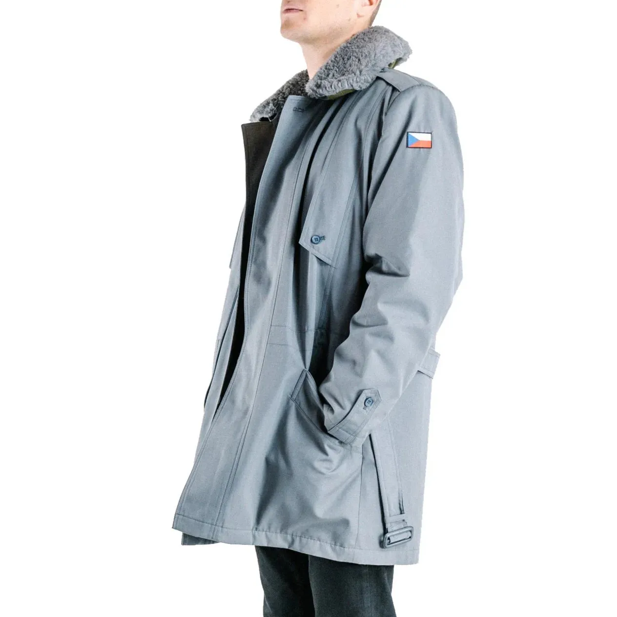Czech Army Grey Officers Parka - Image 2