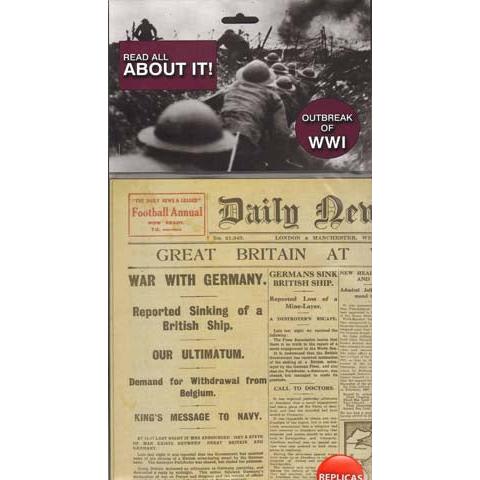 Daily News 5th August 1914 - WWI Declaration of War - Reproduction Newspaper