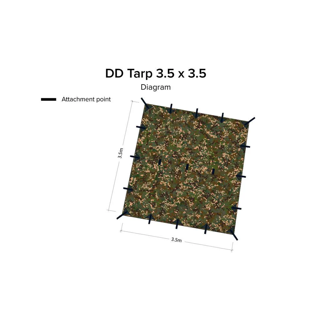 DD Hammocks 3.5 x 3.5 Tarp - MC - Image 4