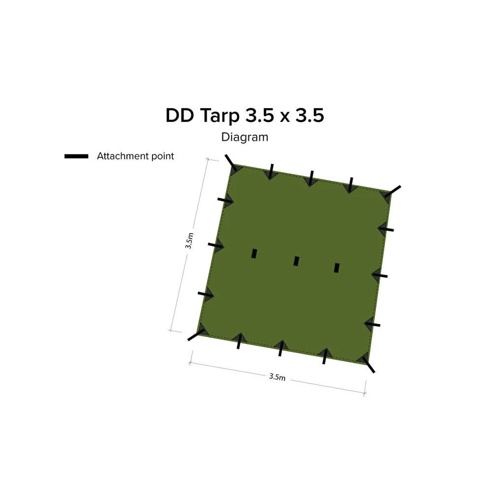 DD Hammocks 3.5 x 3.5 Tarp - Image 3