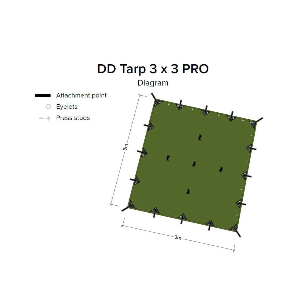 DD Hammocks 3x3 Tarp Pro - Image 2