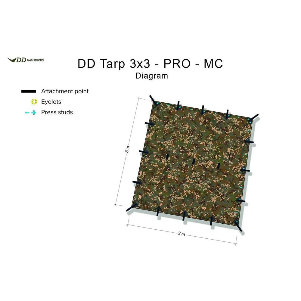 DD Hammocks 3x3 Tarp Pro MC - Image 3