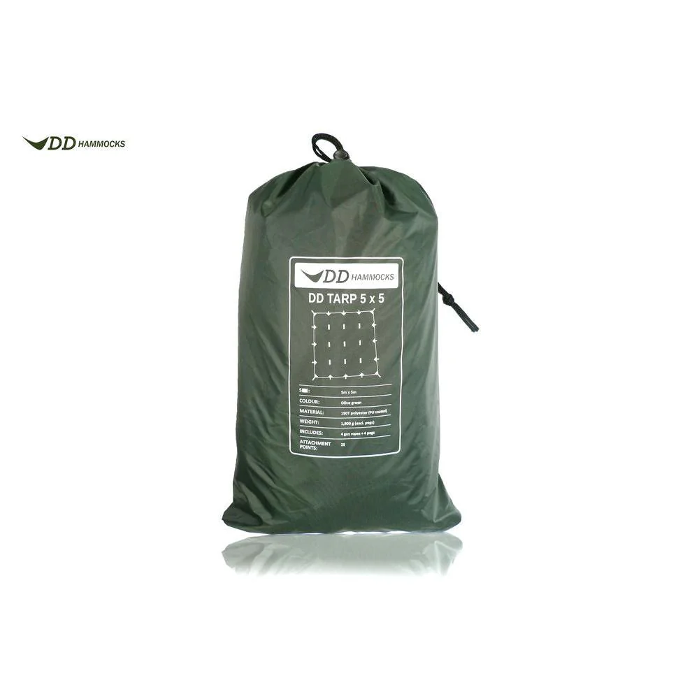DD Hammocks 5 x 5 tarp Olive Green