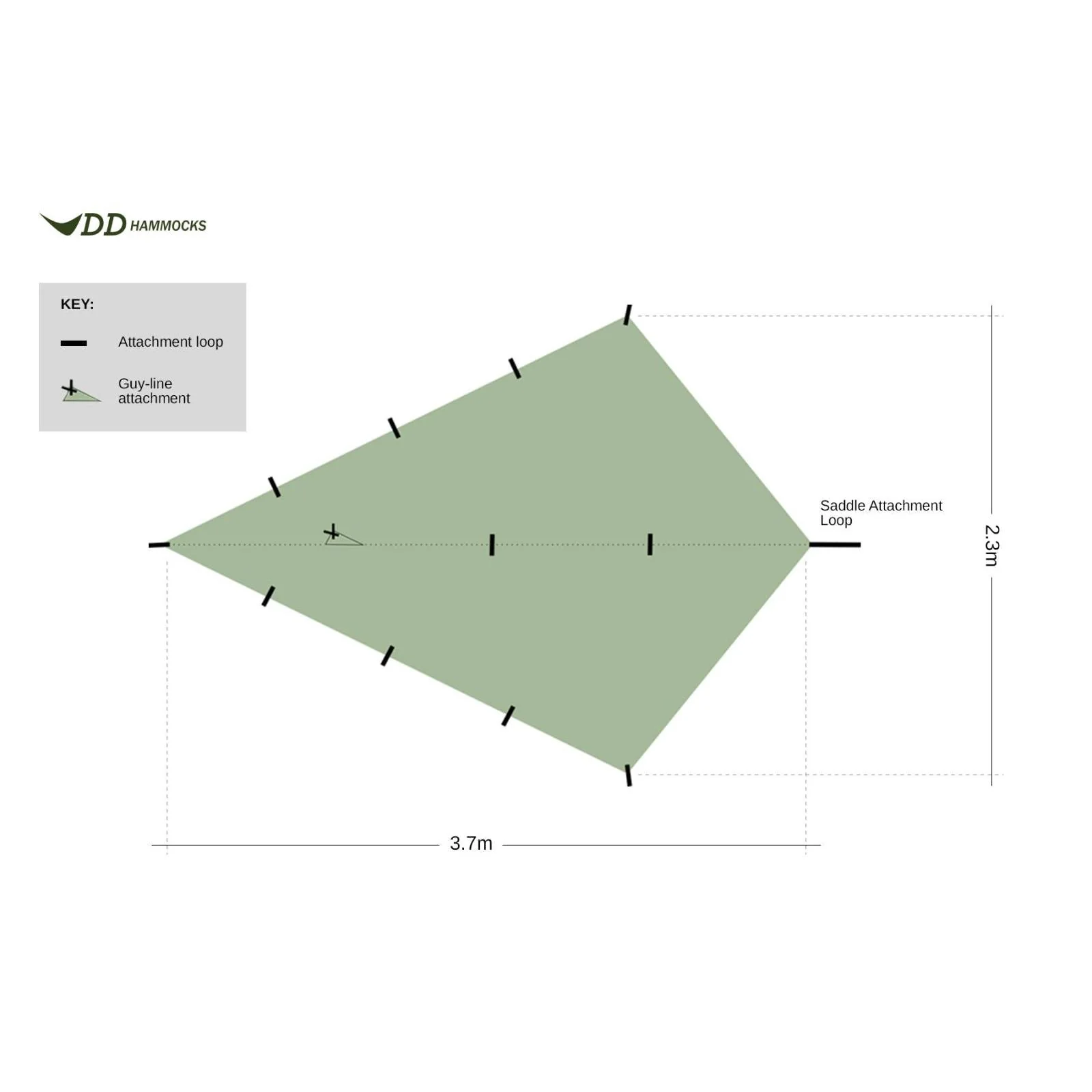 DD Hammocks SuperLight - Bikepacker Tarp - Image 2