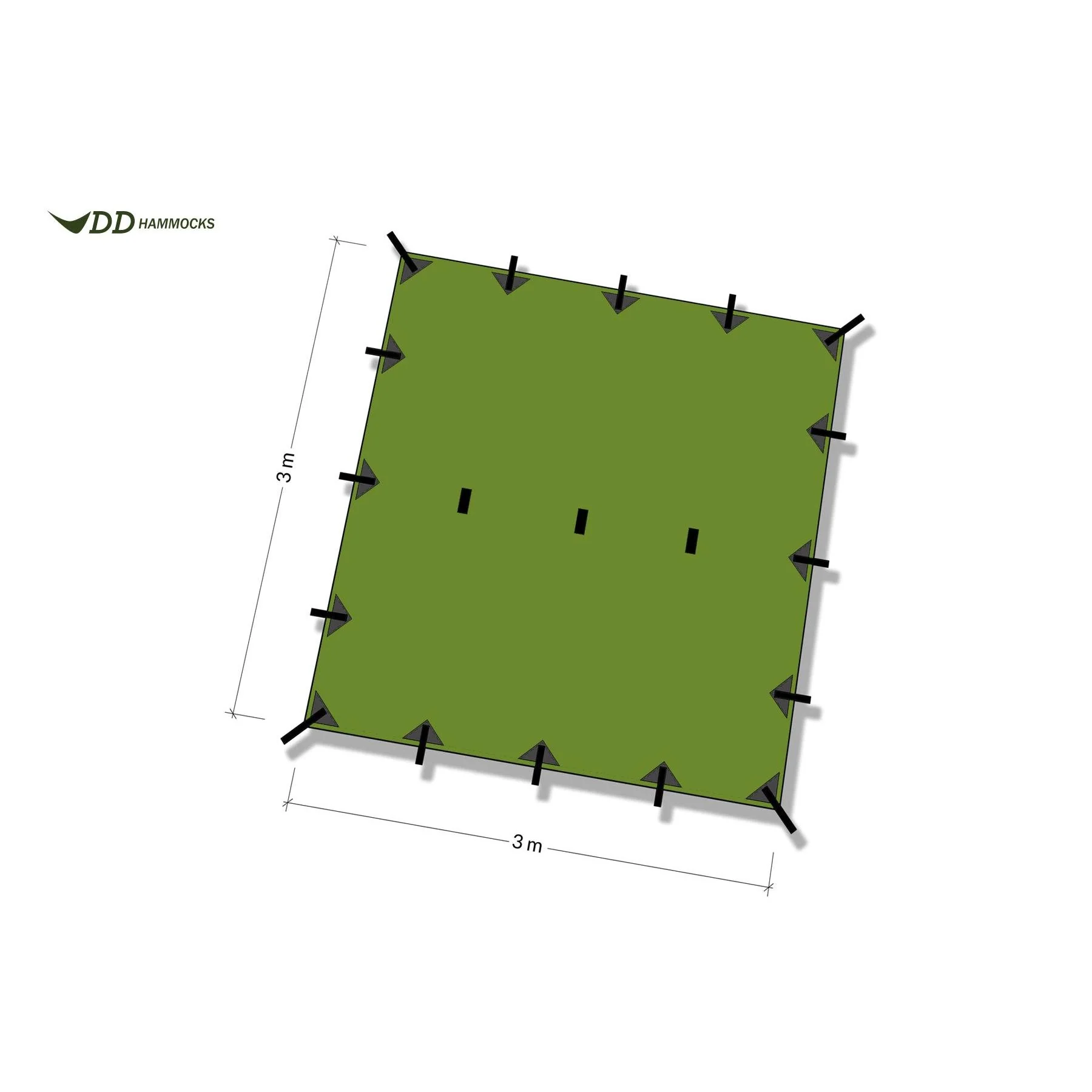 DD Hammocks Tarp 3x3 - UV50+ - Image 3