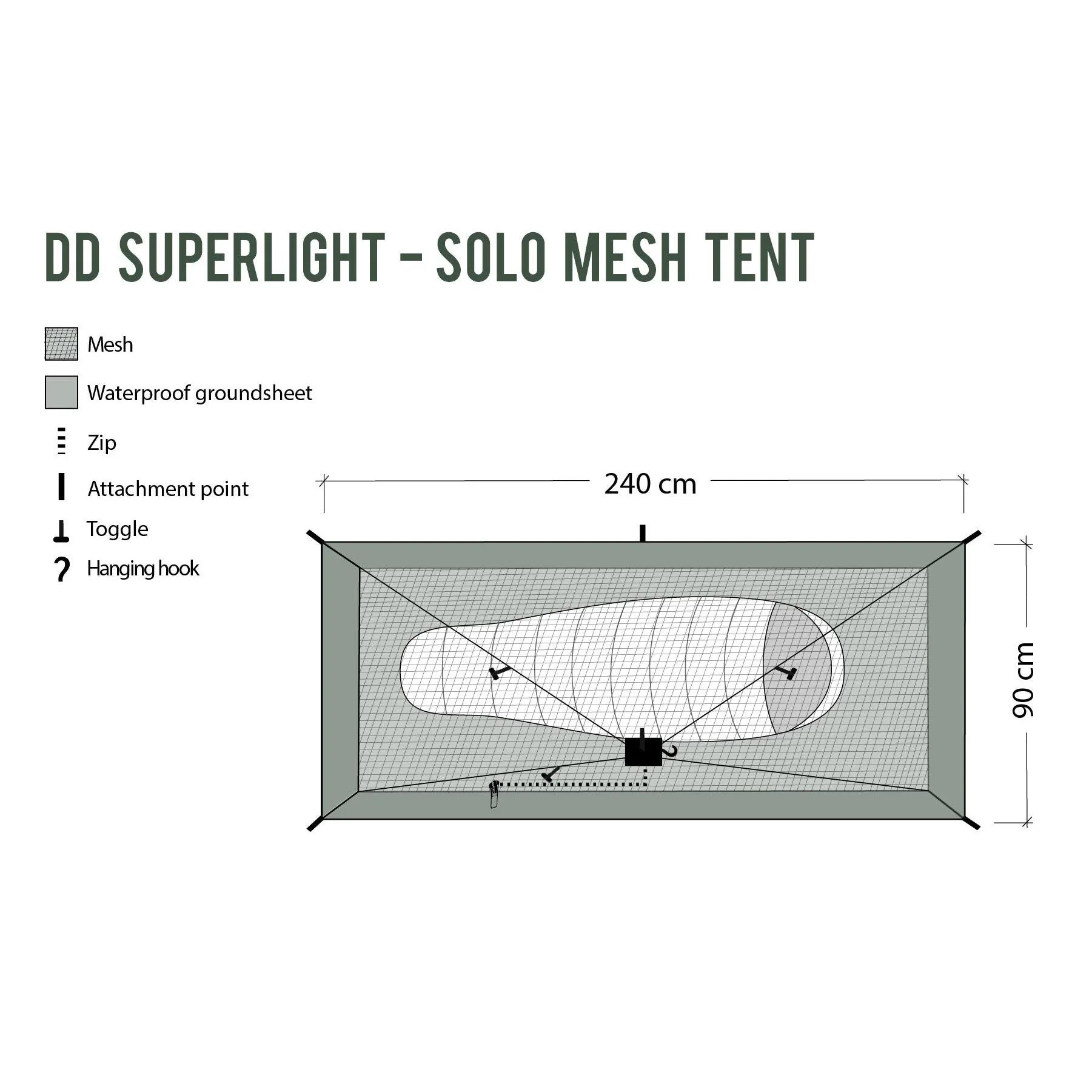 DD SuperLight - Solo Mesh Tent - Image 4