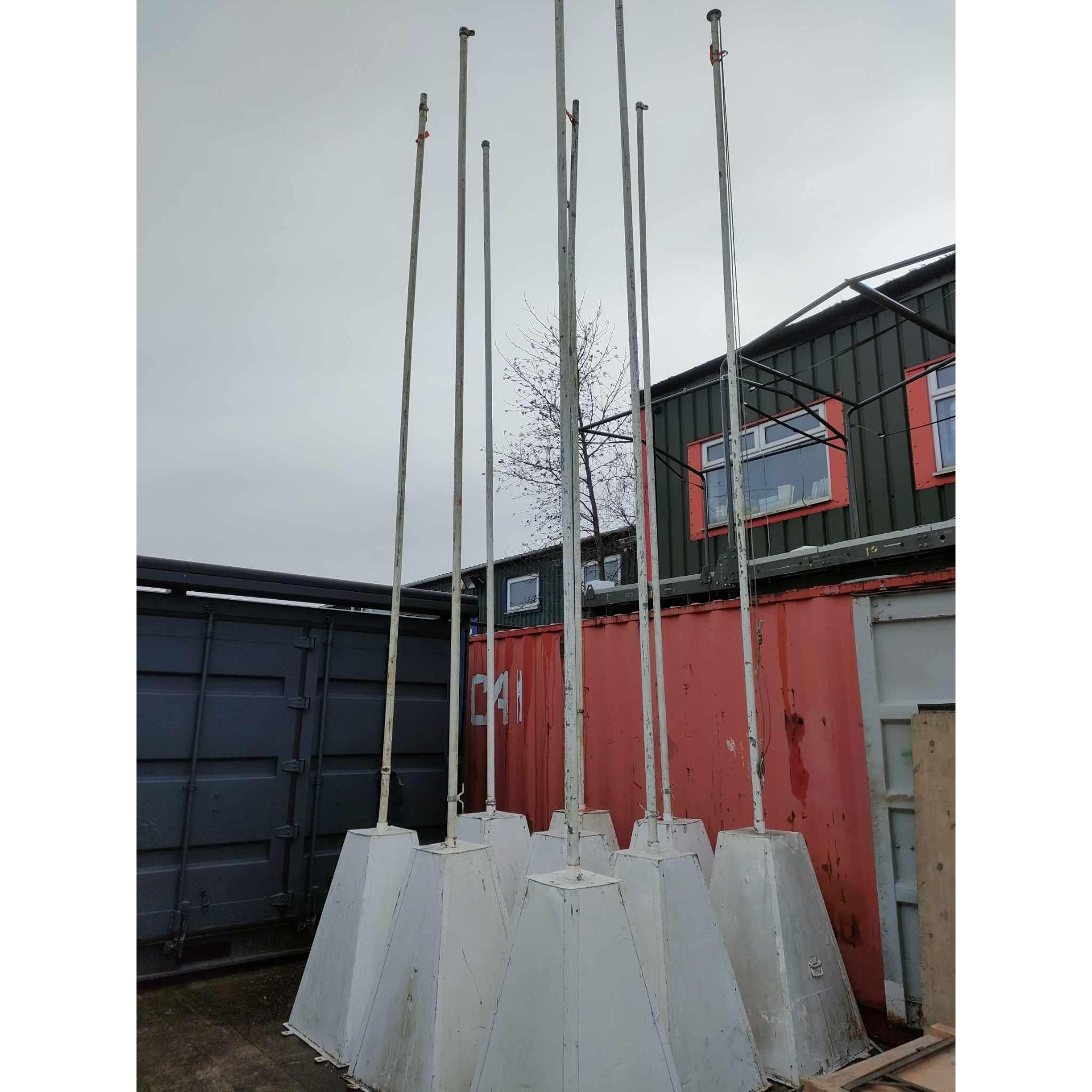 Ex British Flag Pole and Base