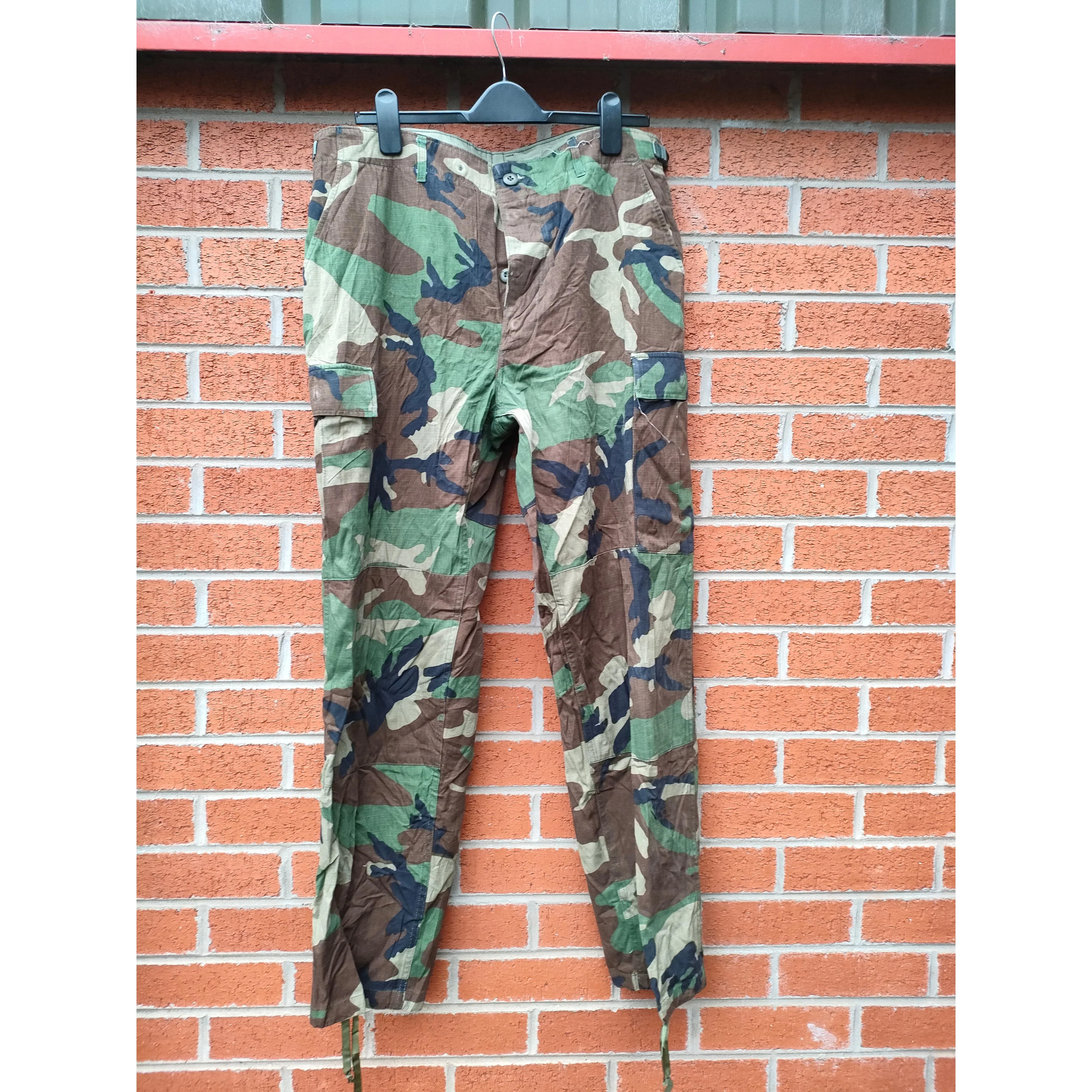 Genuine US Army Woodland Ripstop Camouflage Combat Trousers