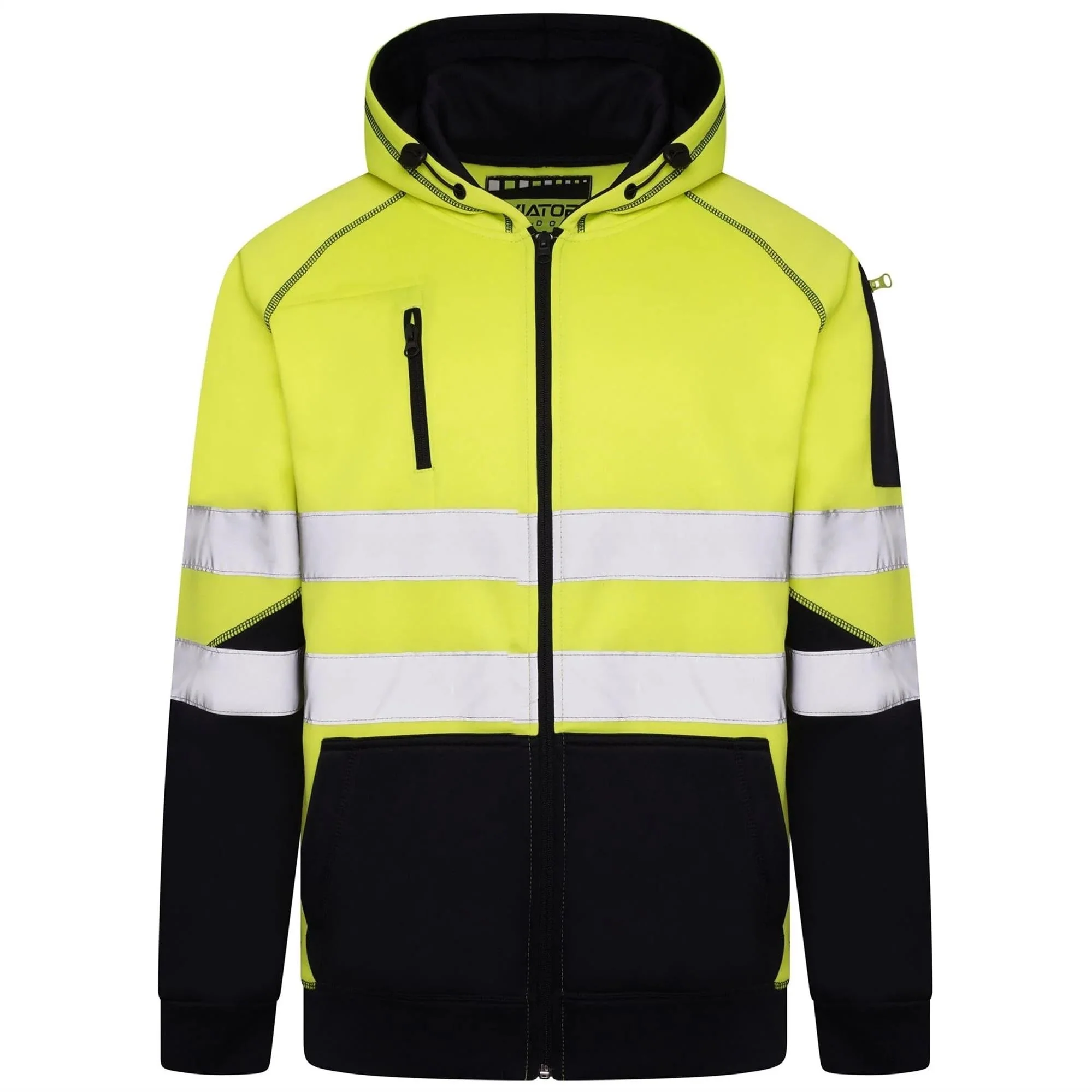 Aviator Hi Vis Zip Hoodie - AV036 - Image 2