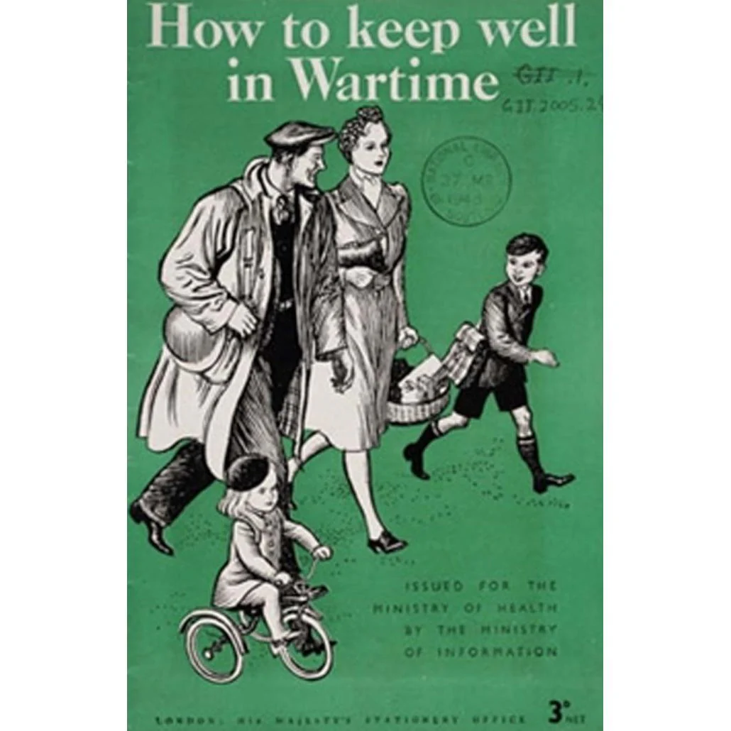 How to Keep Well in Wartime - WWII Health & Hygiene Reproduction