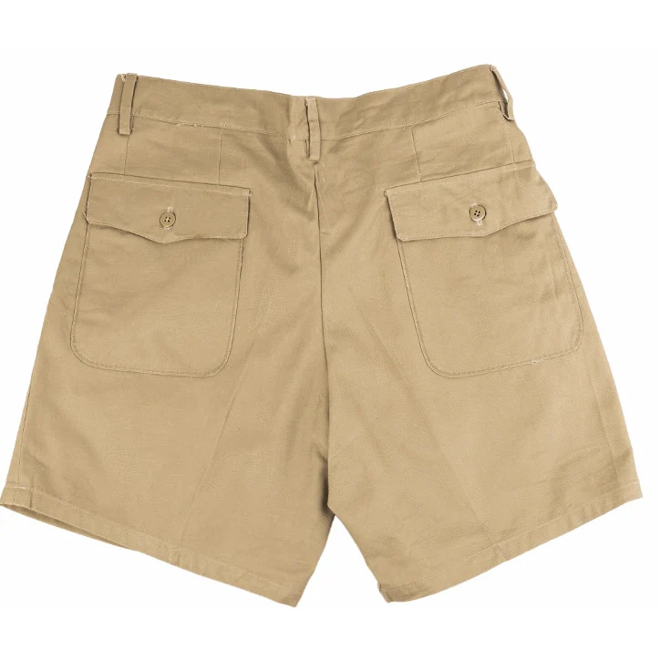 Italian Army Khaki Safari Shorts - Image 2