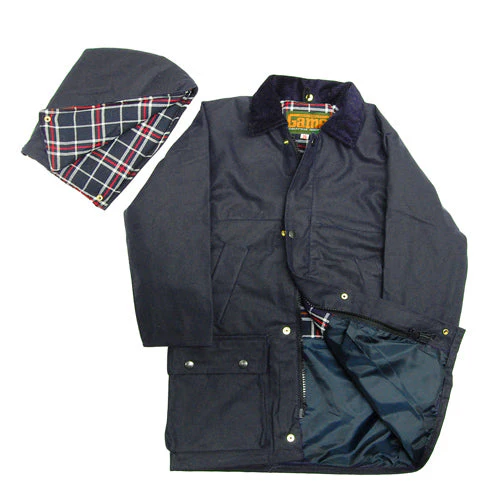 Game Childrens Quilted Wax Jacket - Image 2