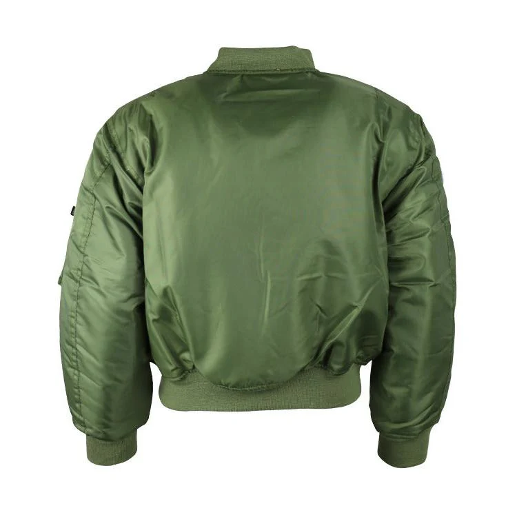 Kids MA1 Jacket - Olive Green - Image 3