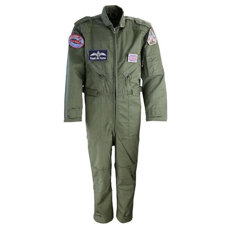 Kids Top Gun Olive Green Flight Suit - Image 2