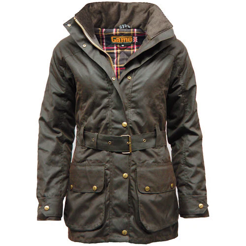 Game Cantrell Padded Antique Waxed Jacket - Image 2