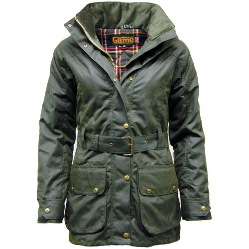Game Cantrell Padded Antique Waxed Jacket - Image 3