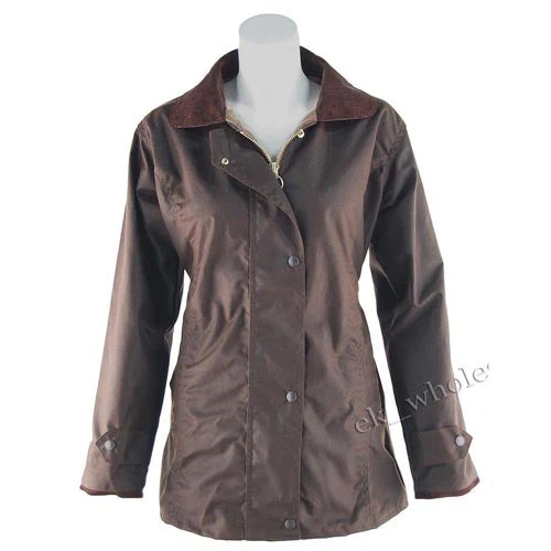 Ladies Game Fitted Antique Wax Jacket - Image 2