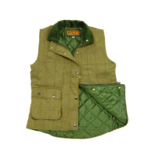 Ladies Game Tweed Gilet - Image 3