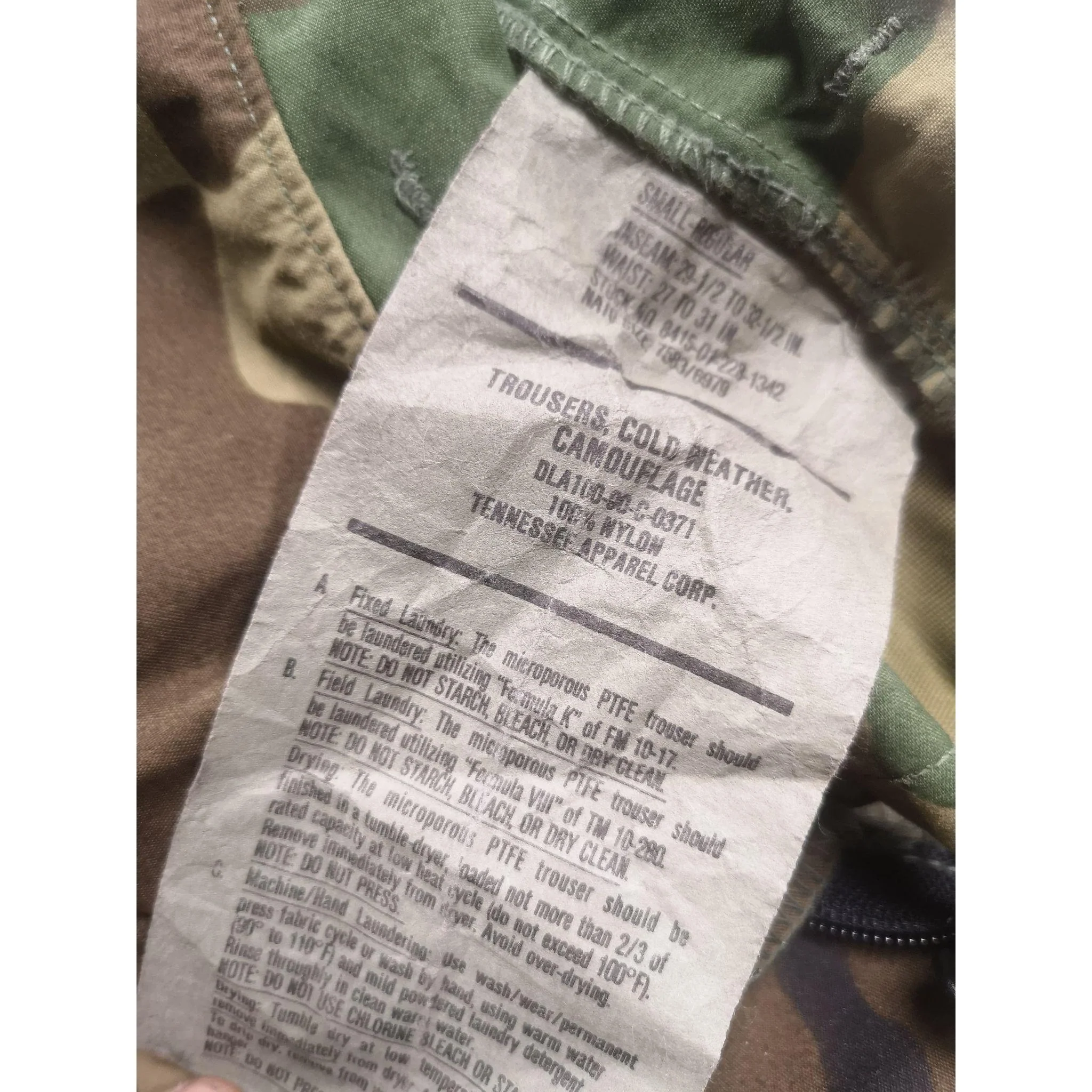 US Army Woodland ECWCS Gore-Tex Over-Trousers – Grade A - Image 3