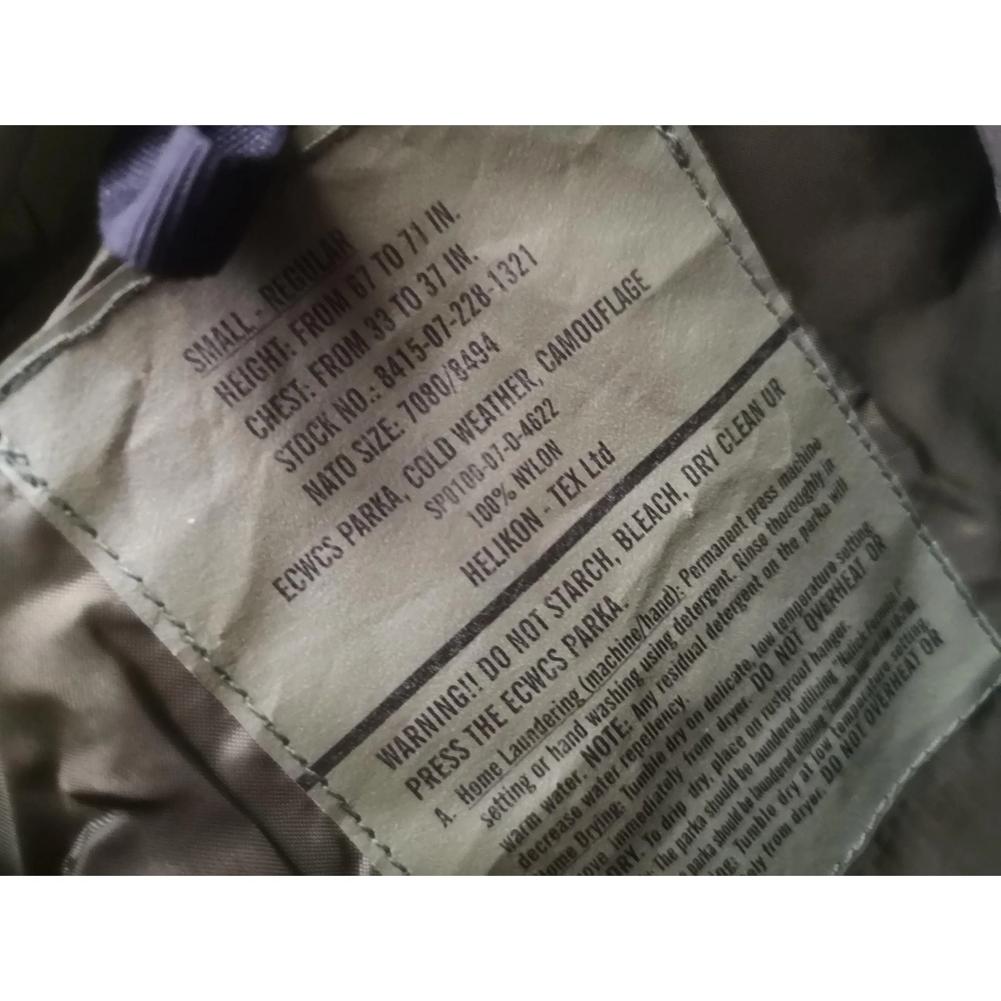US Military Woodland ECWCS Gore-Tex Parka – Grade A - Image 3