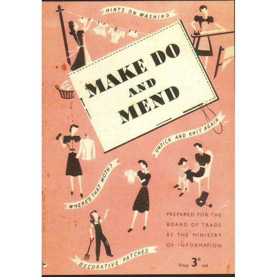 "Make Do and Mend" Postcard - 1943 Booklet Cover Reproduction