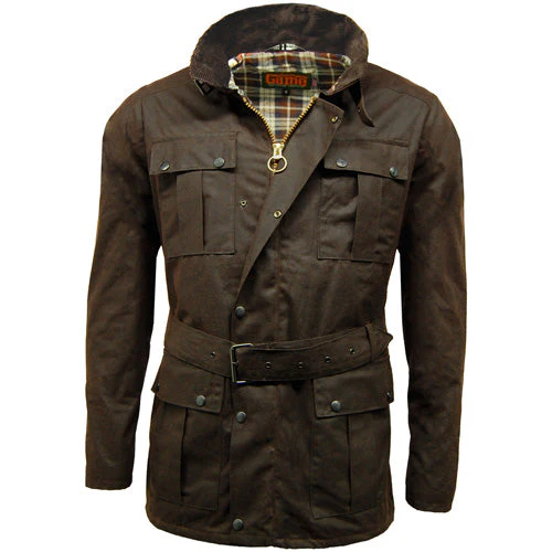 Game Continental Belted Motorcyle Wax Jacket - Image 5