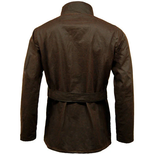 Game Continental Belted Motorcyle Wax Jacket - Image 6
