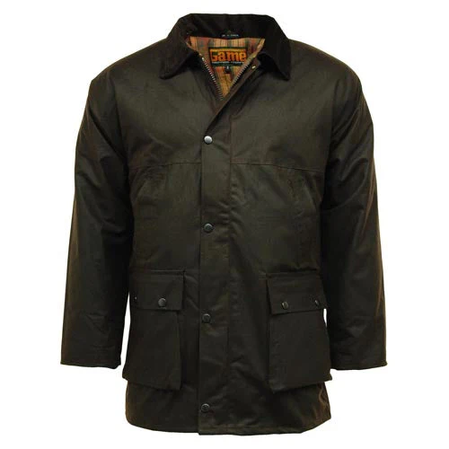 Game Classic Padded Wax Jacket up to 5XL - Image 4