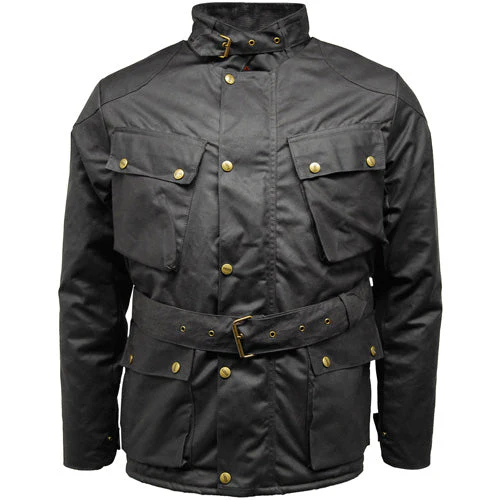 Game Speedway Quilted Wax Biker Jacket - Image 4