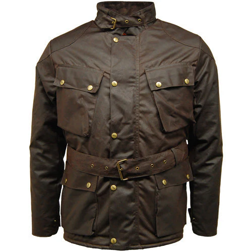 Game Speedway Quilted Wax Biker Jacket - Image 5