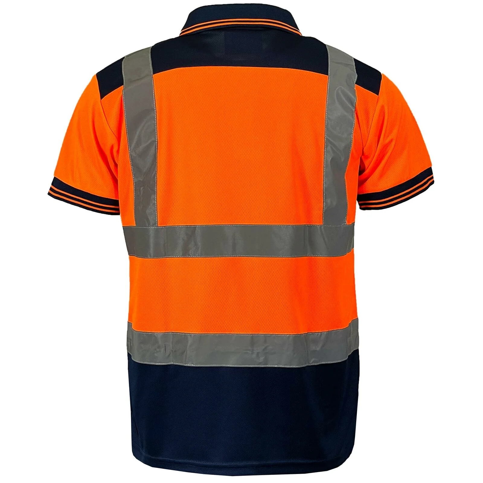 Mens Hi Vis Visibility Short Sleeved Polo Shirt - hv322 - Image 5