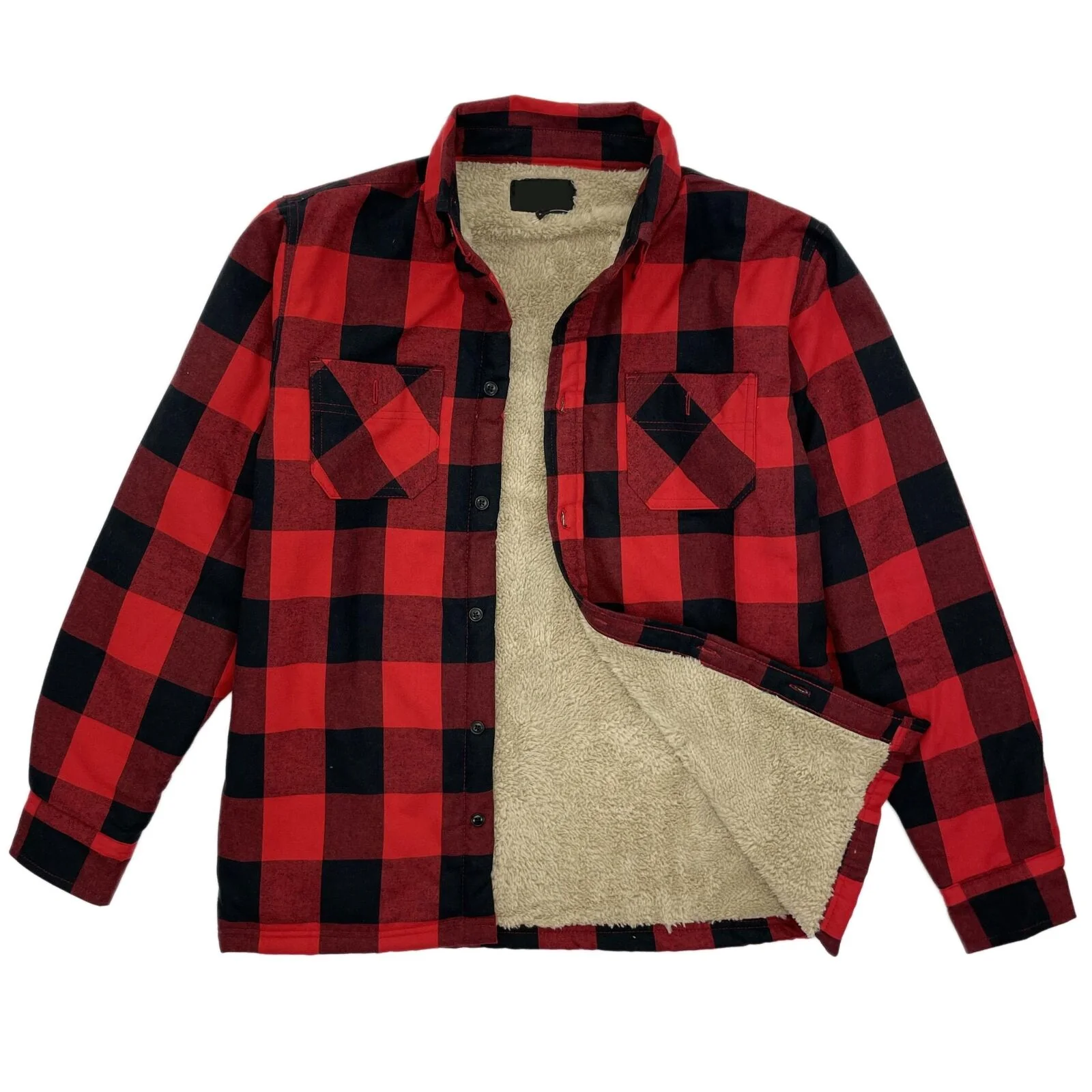 Mens Sherpa Fleece Lined Work Shirt - 4061 - Image 13