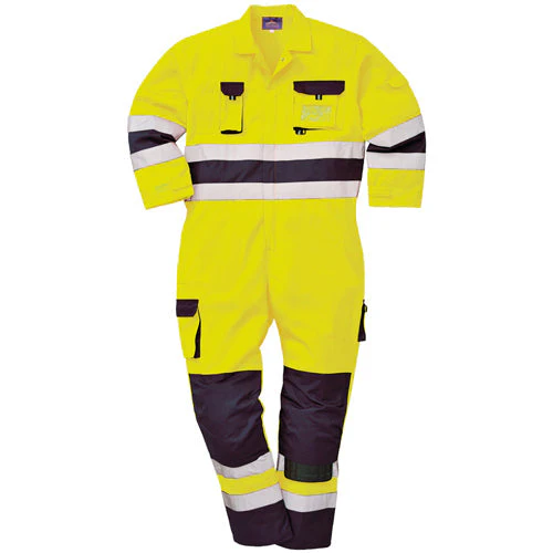 Portwest TX55 Nantes Hi Vis Overalls with Kneepad Pockets - Image 3
