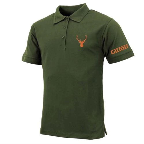 Mens Premium Polo Shirt with Stag & Game Logo Printing - Image 3